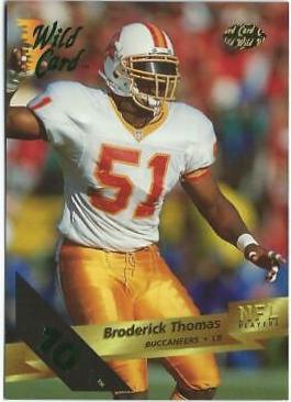Broderick Thomas #46 1993 Wild Card Football