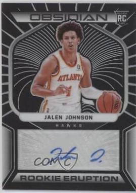Jalen Johnson #RES-JLJ 2021-22 Panini Obsidian Basketball Rookie Eruption Signatures