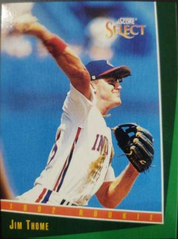Jim Thome #304 Baseball Cards 1993 Score Select
