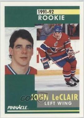 John LeClair #322 Hockey Cards 1991 Pinnacle