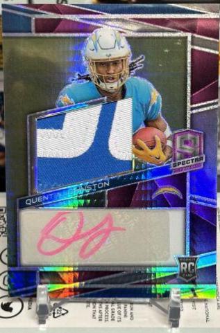 Quentin Johnston #14 Football Cards 2023 Panini Spectra Rookie Autograph Meta