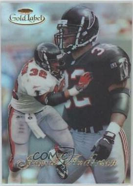Jamal Anderson #3 Football Cards 1998 Topps Gold Label