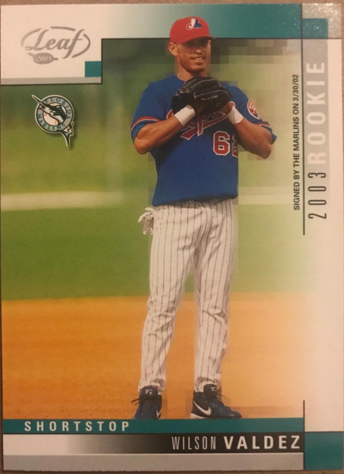 Wilson Valdez #303 Baseball Cards 2003 Leaf