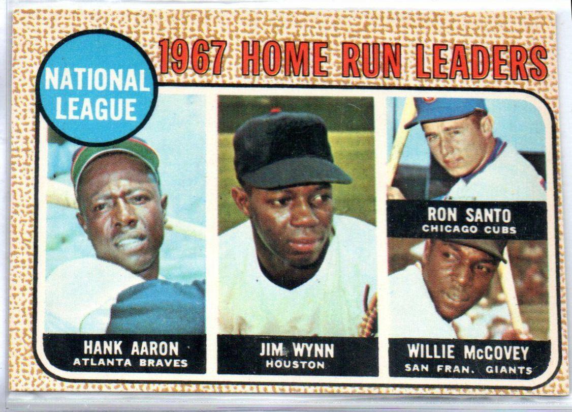 NL Home Run Leaders #5 Baseball Cards 1968 O Pee Chee