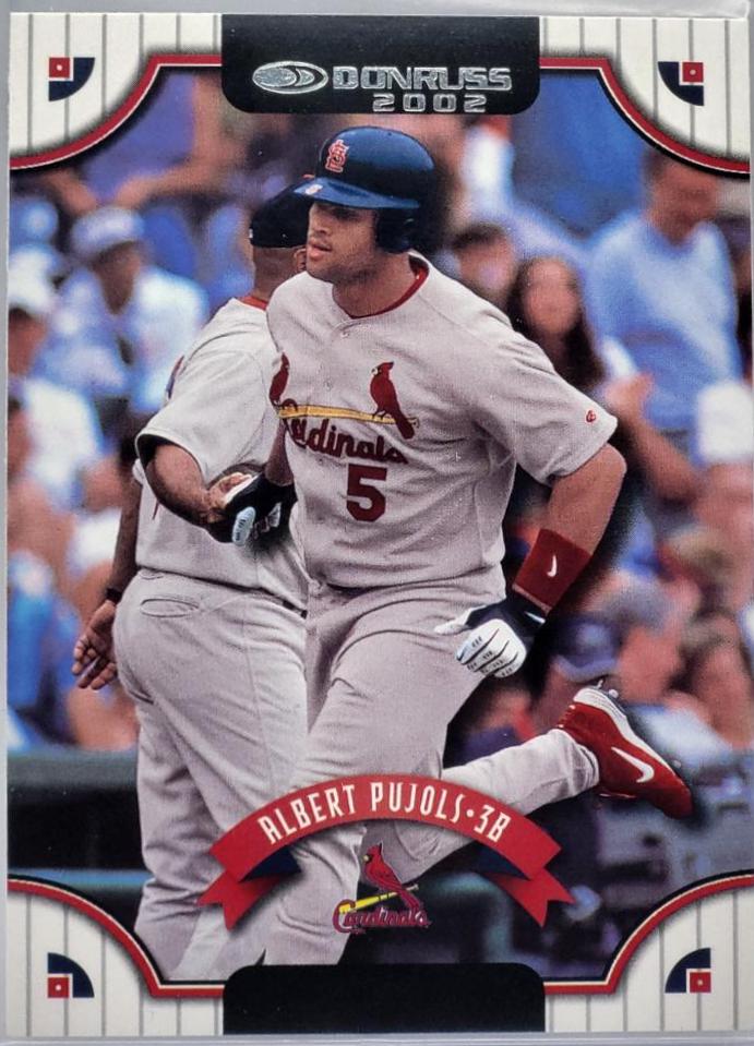 Albert Pujols #15 Baseball Cards 2002 Donruss