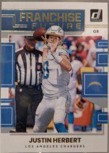 Justin Herbert #FF-JH Football Cards 2022 Panini Donruss Franchise Future