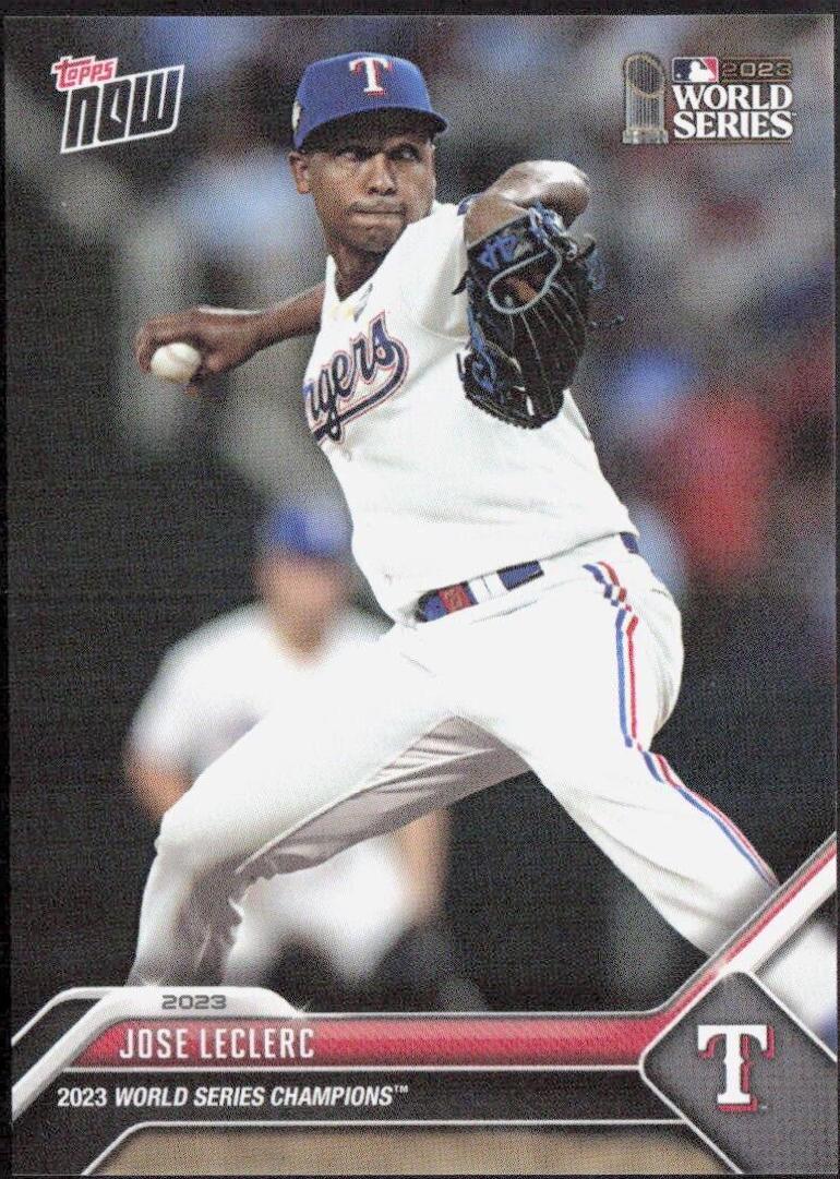 Jose LeClerc #WS-12 Baseball Cards 2023 Topps Now World Series Champions