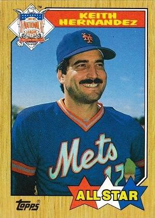 Keith Hernandez #595 Baseball Cards 1987 Topps
