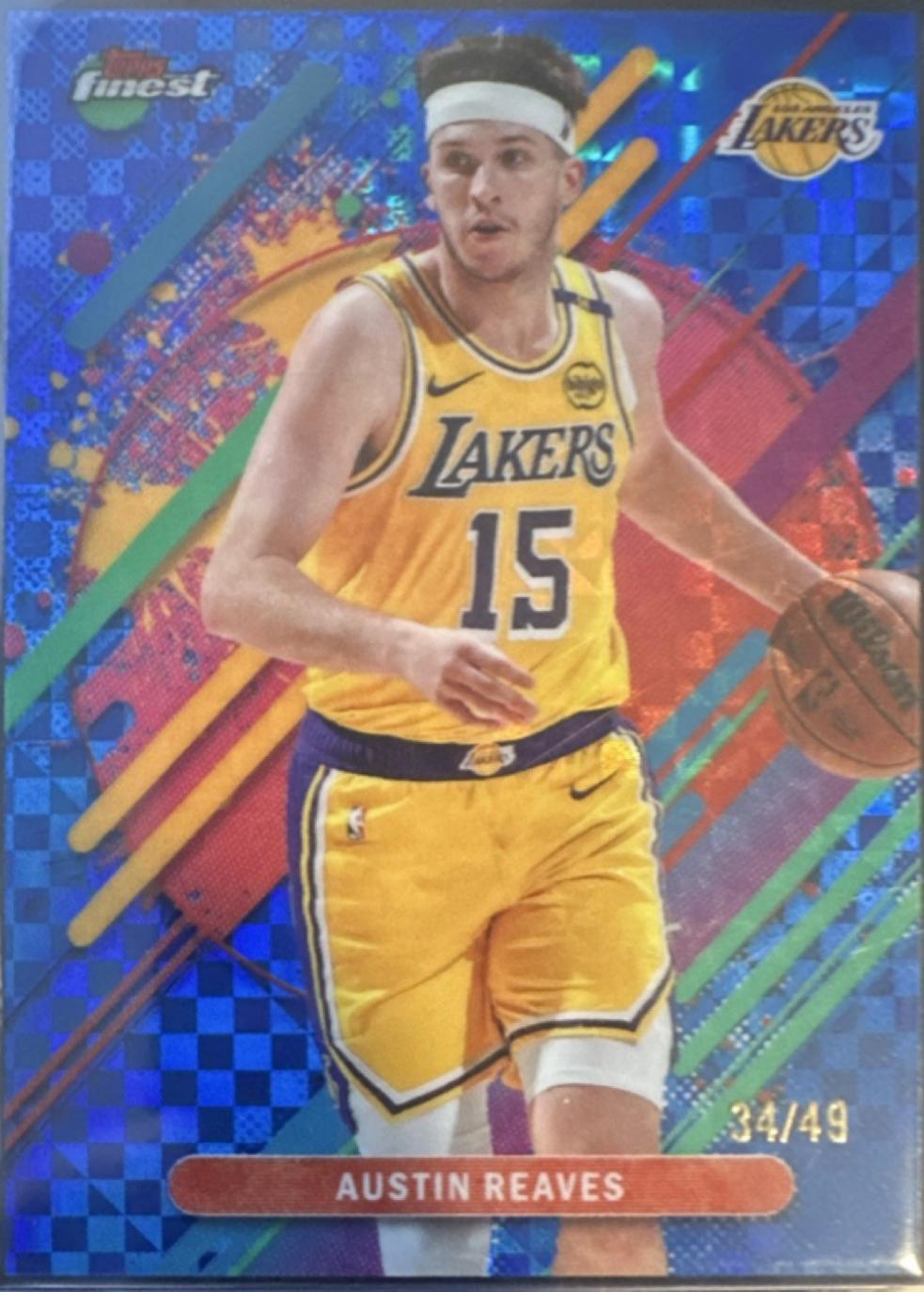 Austin Reaves [Blue X-Fractor] #219