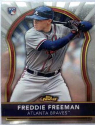 Freddie Freeman #72 Baseball Cards 2011 Finest