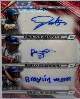 Braylin Morel / Paulino Santana / Pablo Guerrero