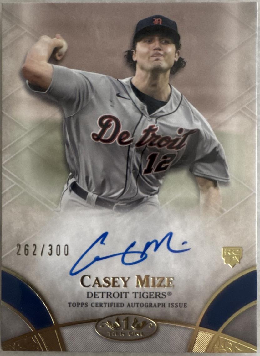 Casey Mize #BOA-CMI 2021 Topps Tier One Baseball Break Out Autographs