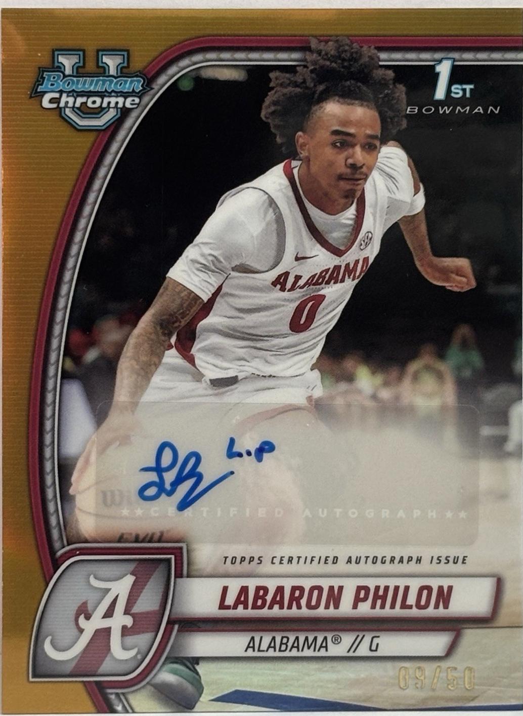 Labaron Philon [Gold Refractor Autograph] #49