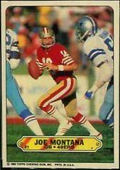 Joe Montana #21 Football Cards 1983 Topps Stickers Insert Prices