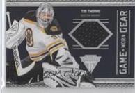 Tim Thomas Boston Bruins Panini Game Worn Gear 2012-13 # 7 Hockey Cards 2011 Panini Titanium Game Worn Gear