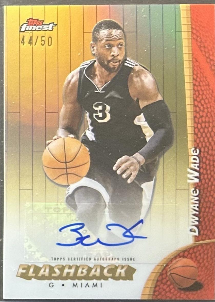 Dwyane Wade #FBA-DW 2024 Topps Finest Flashback Autograph Basketball