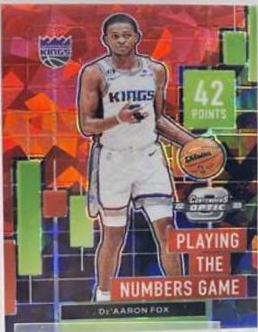 De'Aaron Fox [Red Cracked Ice] #17