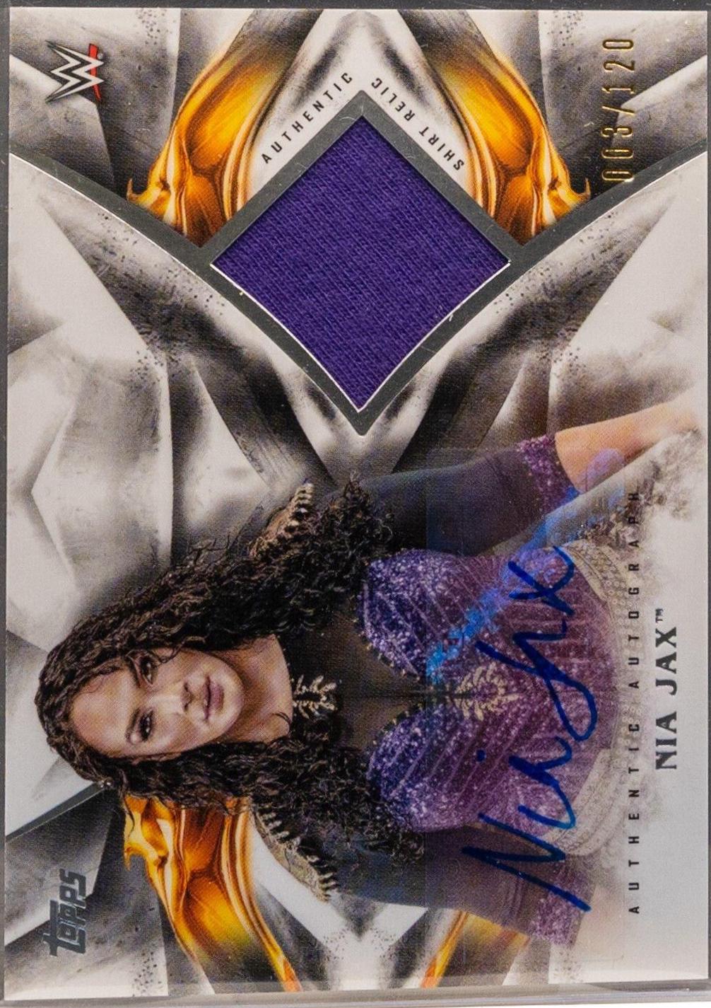 Nia Jax #UAR-NJ Wrestling Cards 2019 Topps WWE Undisputed Auto Relic