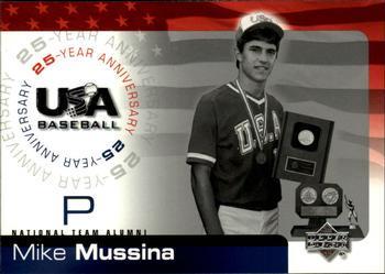 Mike Mussina #USA-134 Baseball Cards 2004 Upper Deck USA Baseball 25th Anniversary