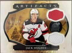 Jack Hughes [Horizontal Material] #123 Hockey Cards 2023 Upper Deck Artifacts Horizontal Material Prices