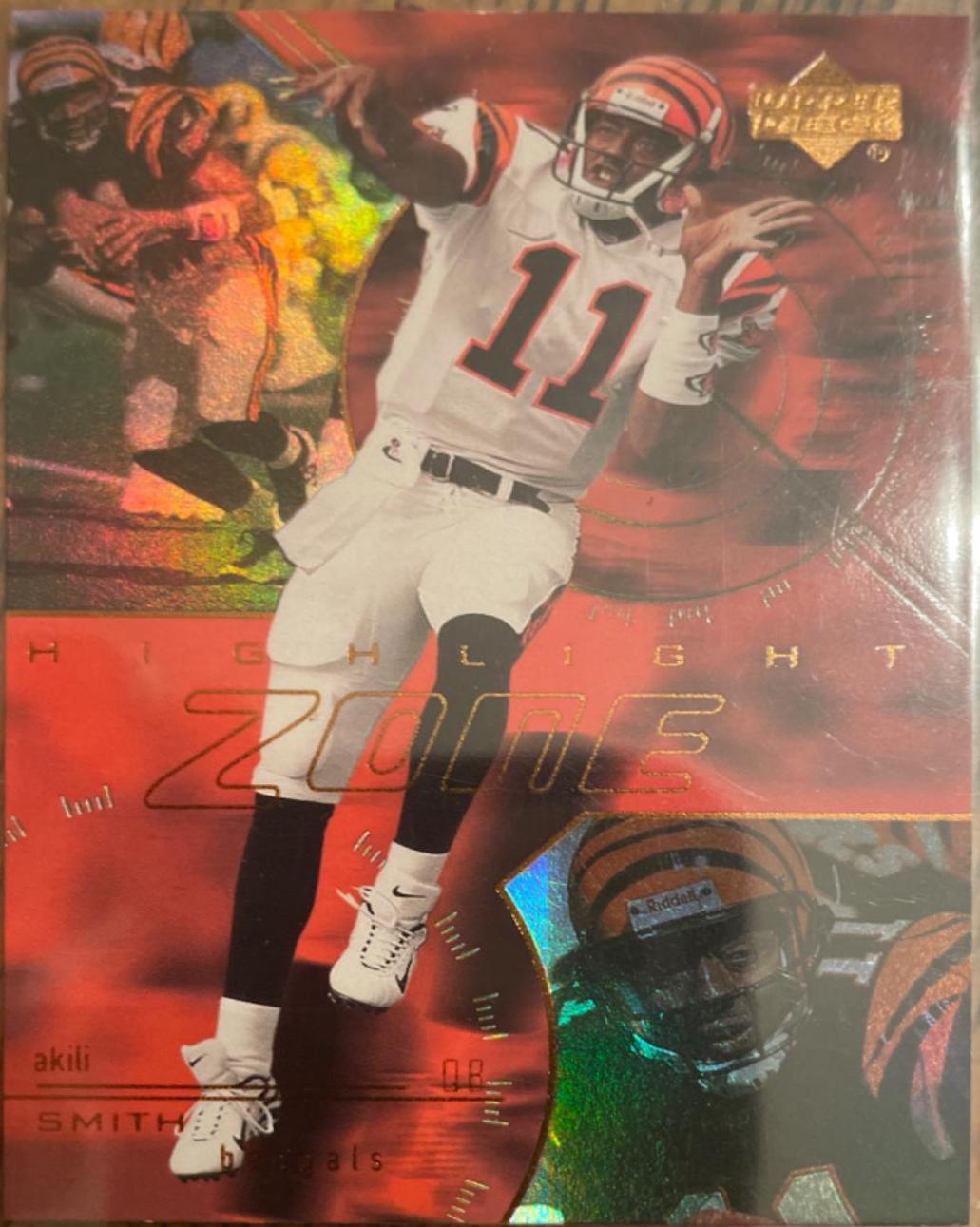 Akili Smith #HZ9 Football Cards 2000 Upper Deck Highlight Zone