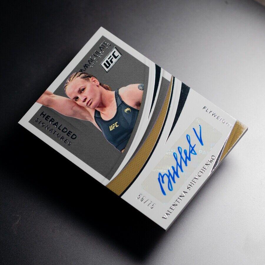 Valentina Shevchenko Ufc Cards 2021 Panini Immaculate UFC Heralded Signatures