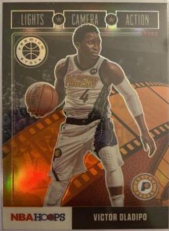 Victor Oladipo #7 Basketball Cards 2019 Panini Hoops Lights Camera Action