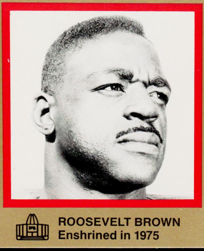 Roosevelt Brown #20 Football Cards 1985 Football Immortals