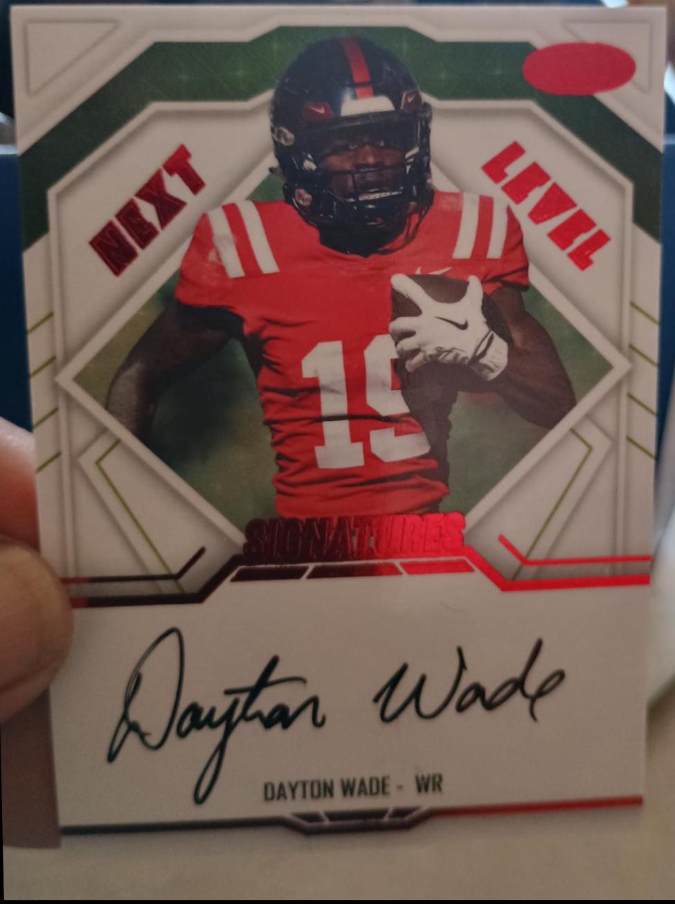 Dayton Wade #NLS-DW2 Football Cards 2024 Sage HIT Autographs