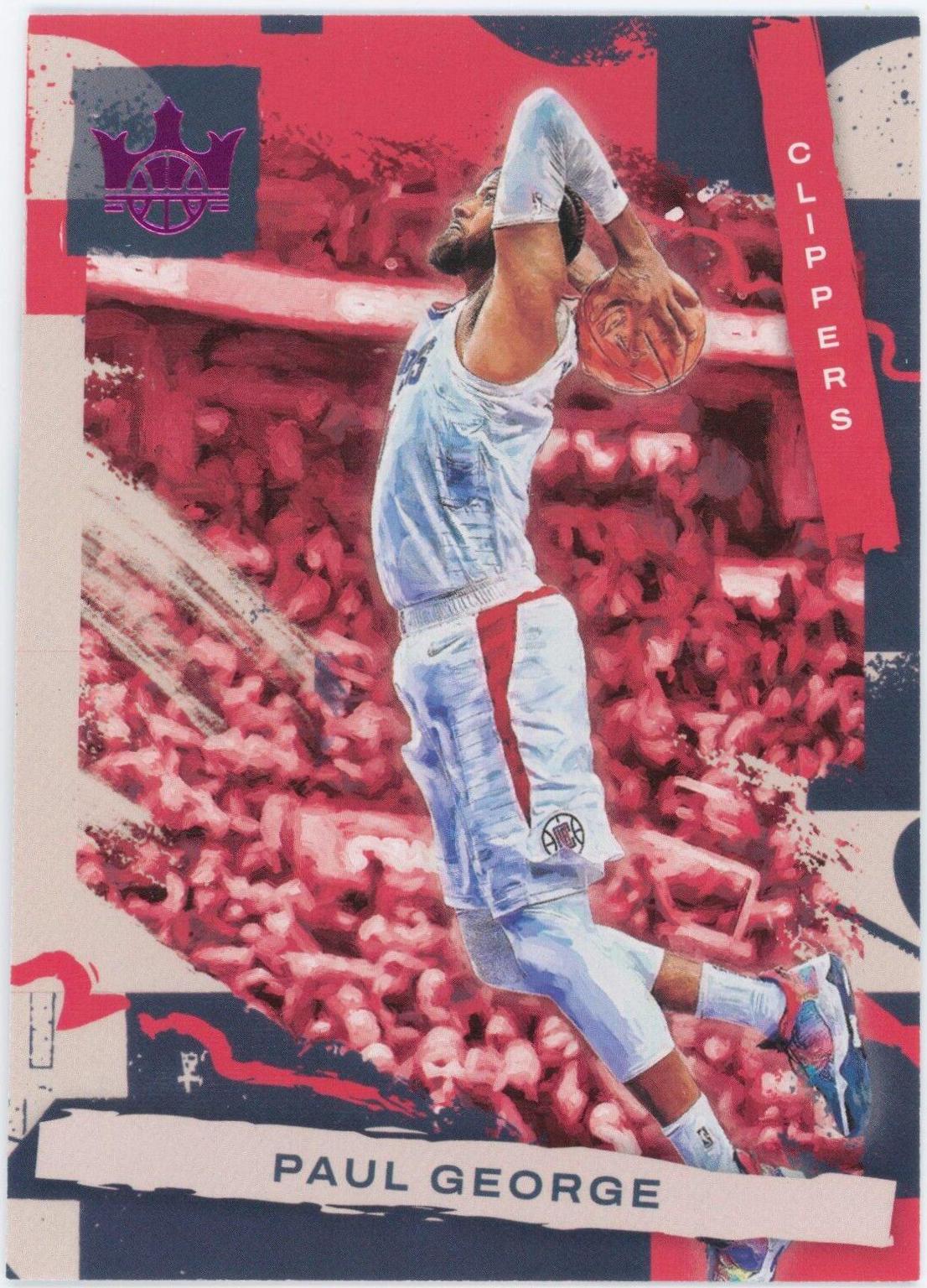Paul George #5 Basketball Cards 2021 Panini Court Kings
