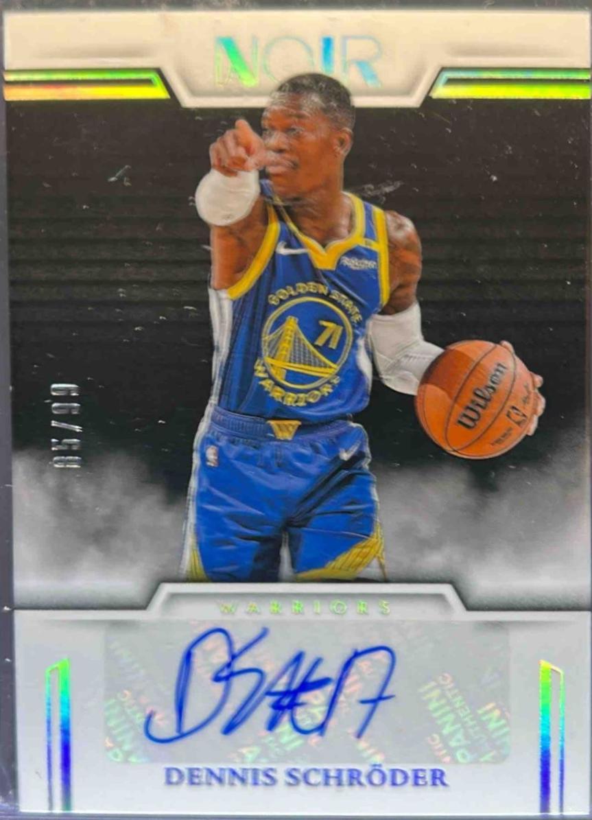 Dennis Schroder #7 2024 Panini Noir Autograph Color Basketball