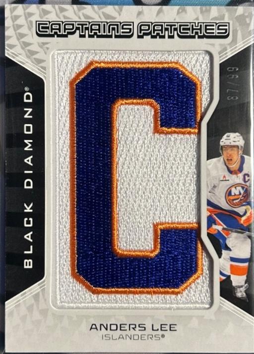 Anders Lee #CP-LE 2025 Upper Deck Black Diamond Captains Patch Autograph Hockey