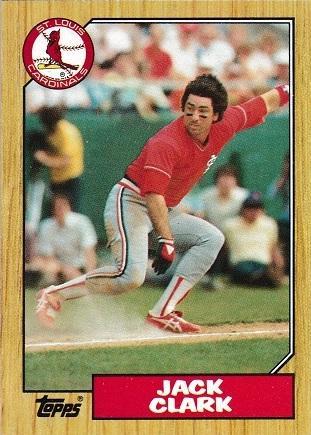 Jack Clark #520 Baseball Cards 1987 Topps