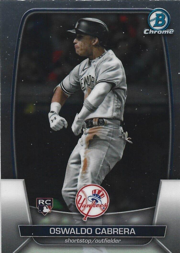 Oswaldo Cabrera #33 Baseball Cards 2023 Bowman Chrome