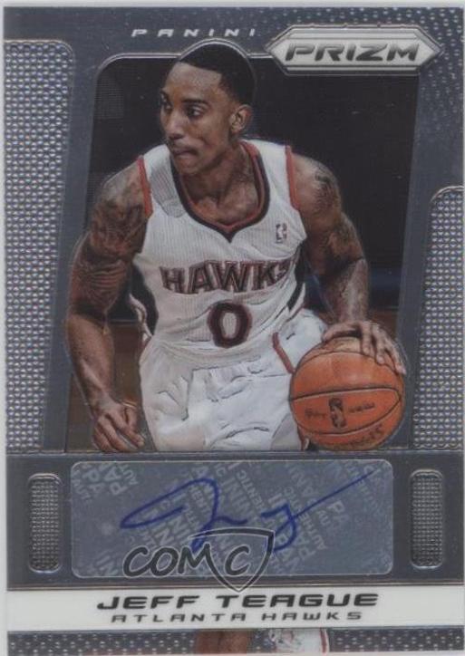 Jeff Teague #112 Basketball Cards 2013 Panini Prizm Autograph