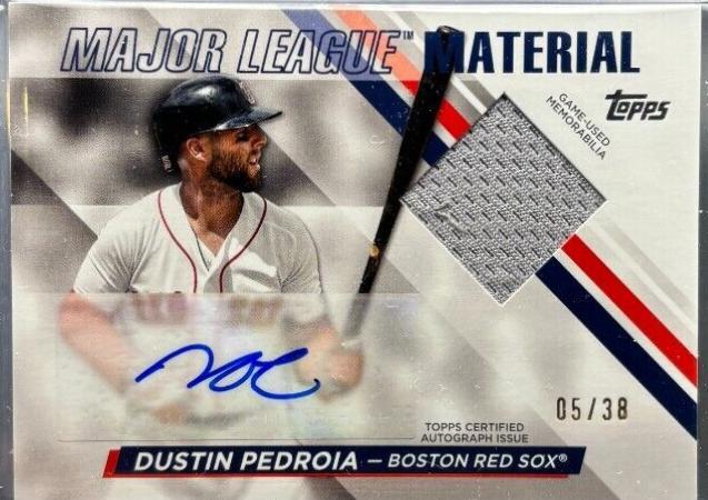 Dustin Pedroia #MLMA2-DP 2024 Topps Major League Material Autograph Baseball