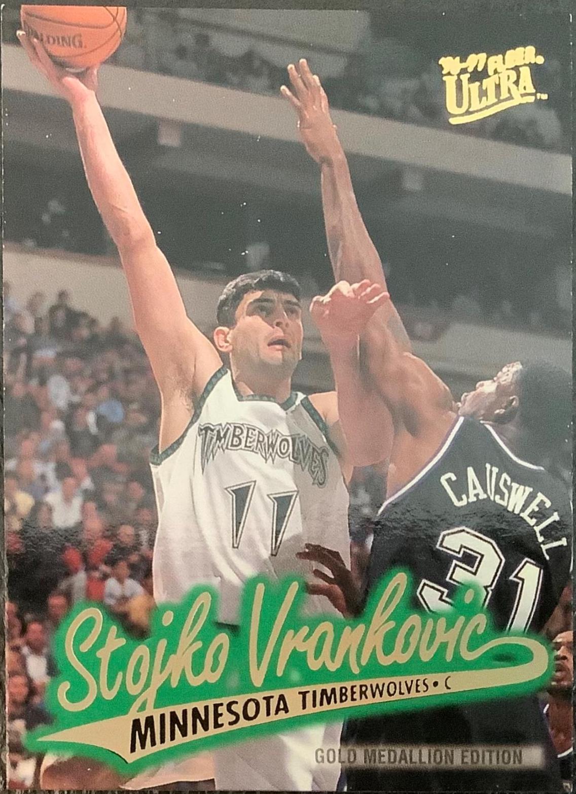 Stojko Vrankovic #G-215 Basketball Cards 1996 Ultra Gold Medallion