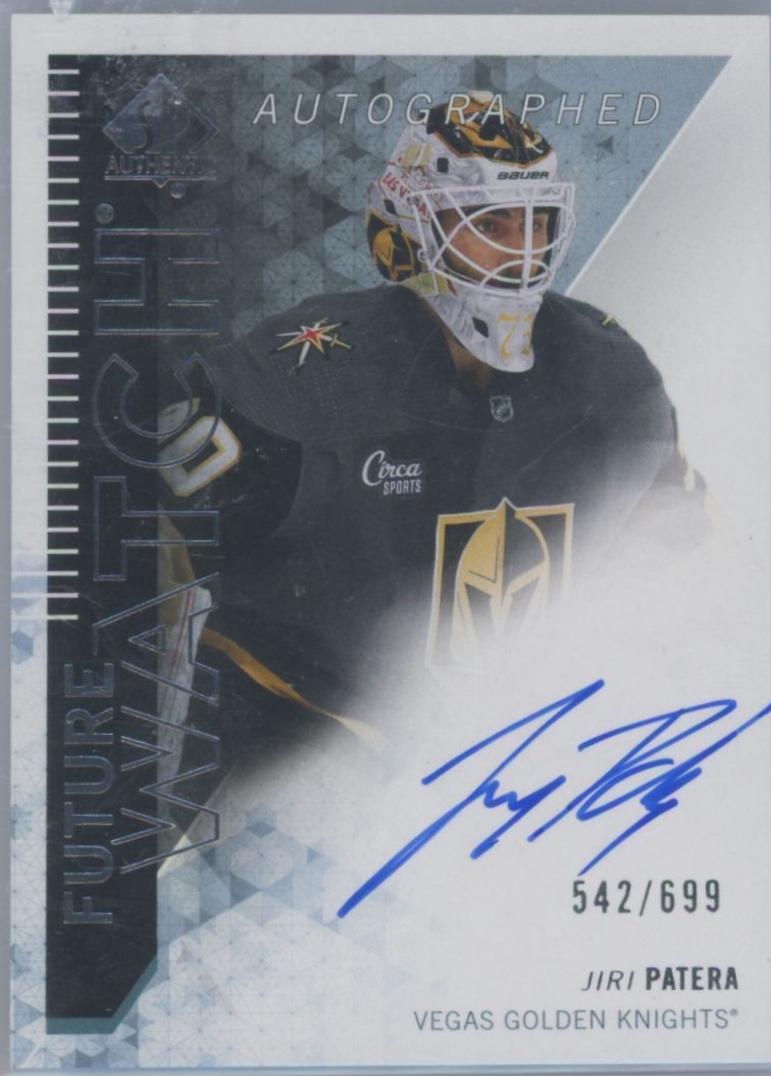 Jiri Patera #RFWA-PA 2023 Sp Authentic Retro Future Watch Autograph Hockey