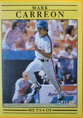 Mark Carreon #142 Baseball Cards 1991 Fleer Prices