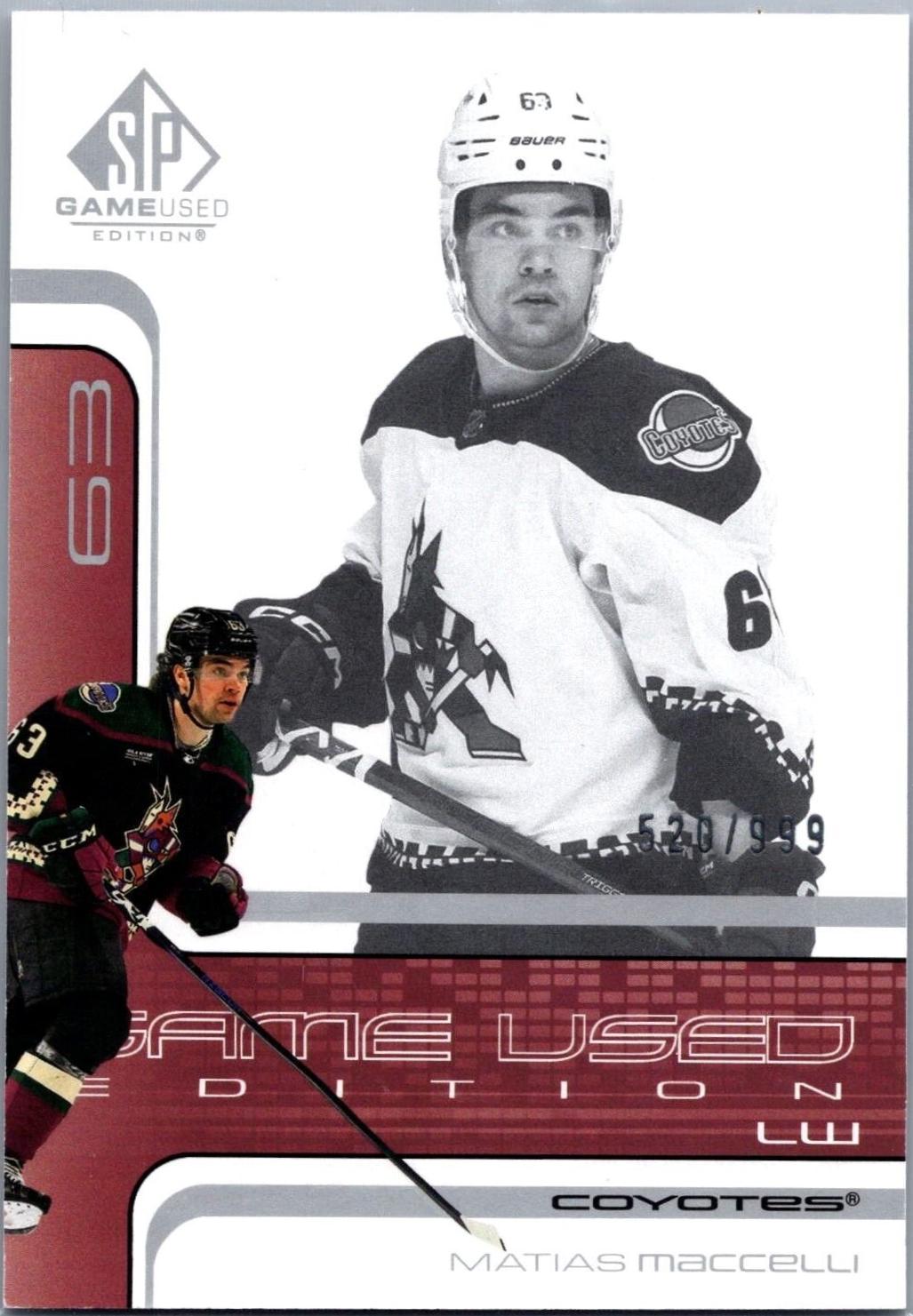 Matias Maccelli #R-25 2022-23 SP Game Used Hockey 2001-02 Retro - Rookies