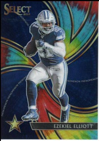 Ezekiel Elliott #7 Football Cards 2019 Panini Select Phenomenon