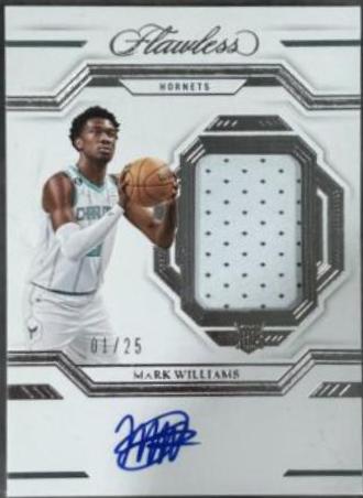 Mark Williams #6 Basketball Cards 2022 Panini Flawless Rookie Autograph