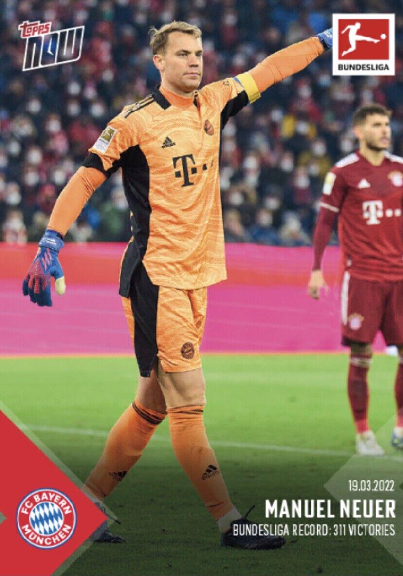 Manuel #165 Soccer Cards 2021 Topps Now Bundesliga