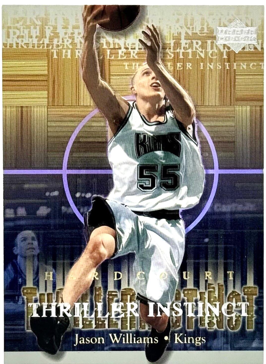 Jason Williams #TI6 Basketball Cards 2000 Upper Deck Hardcourt Thriller Instinct