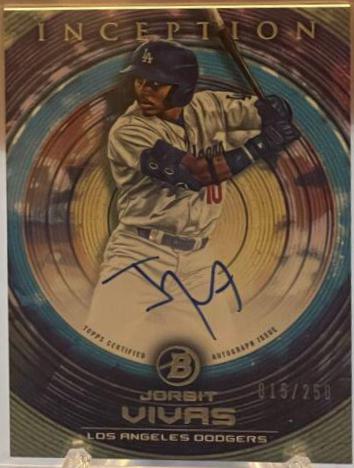 Jorbit Vivas #PA-JVS 2022 Bowman Inception Baseball Prospect Autographs