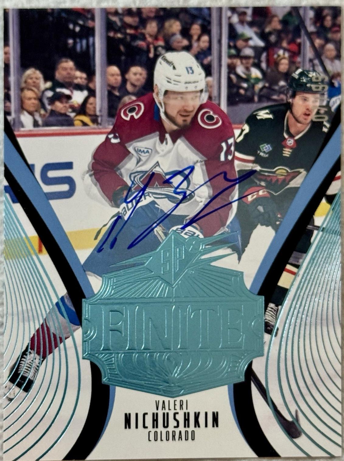 Valeri Nichushkin #4 2025 Spx Finite Autograph Hockey