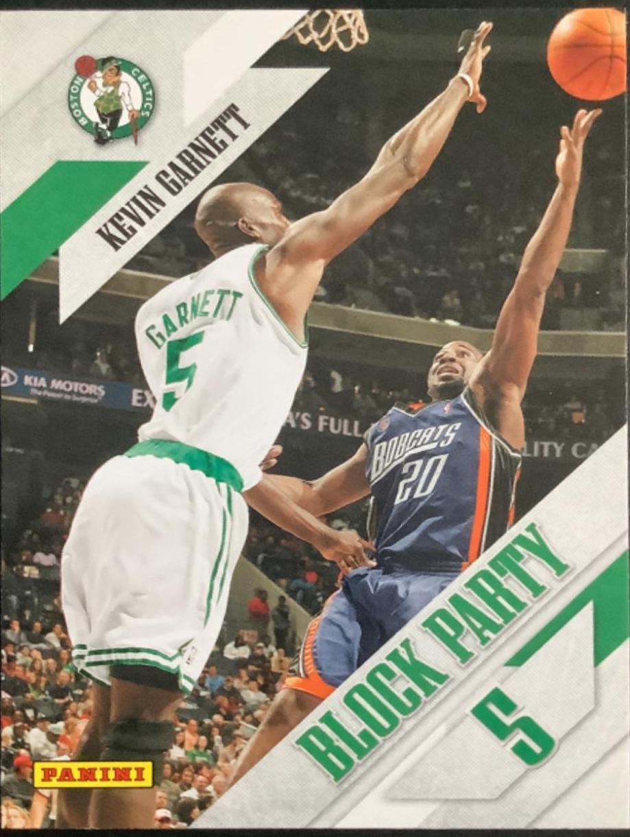 Kevin Garnett #7 Basketball Cards 2009 Panini Block Party