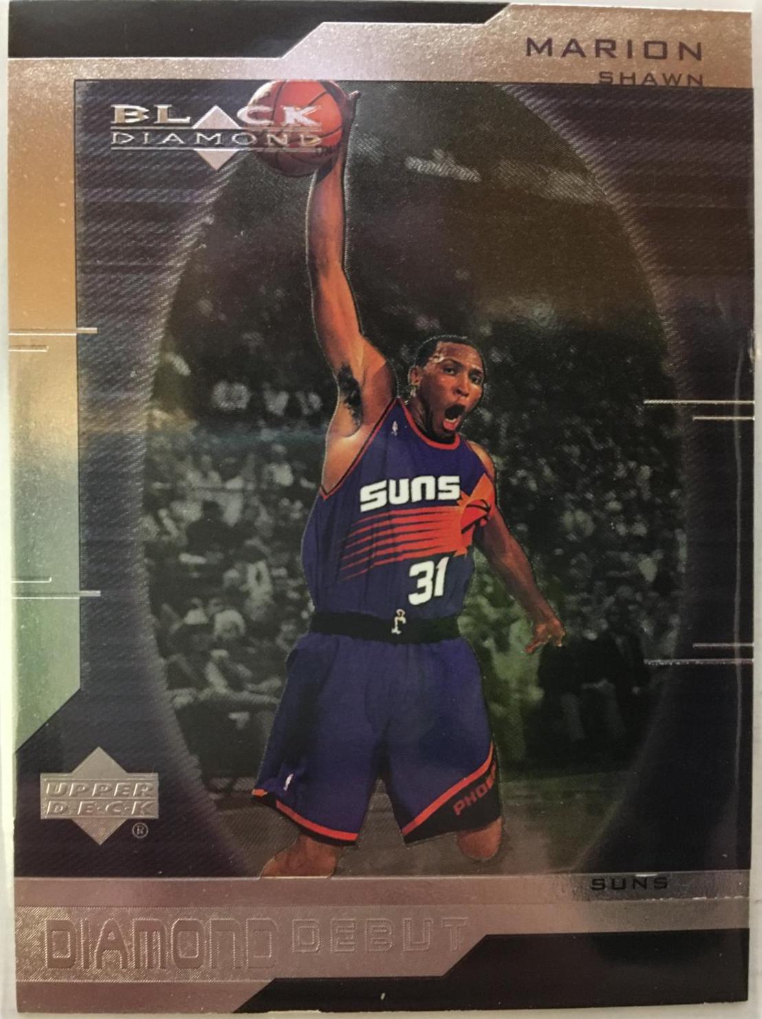 Shawn Marion #99 Basketball Cards 1999 Upper Deck Black Diamond