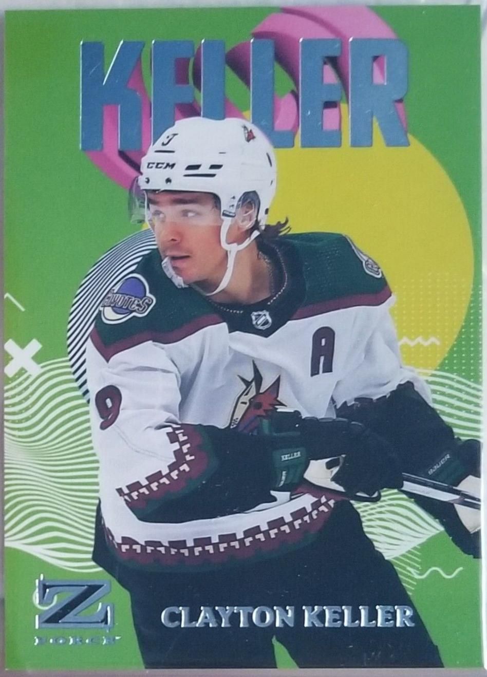 Clayton Keller #18 2023 Skybox Metal Universe Z Force Hockey