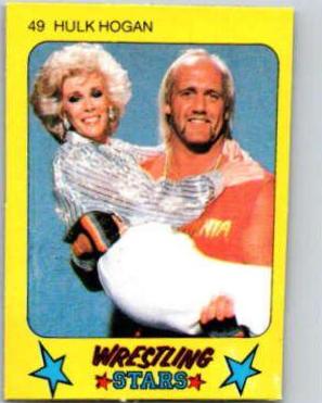 Hulk Hogan #49 Wrestling Cards 1986 Monty Gum Wrestling Stars
